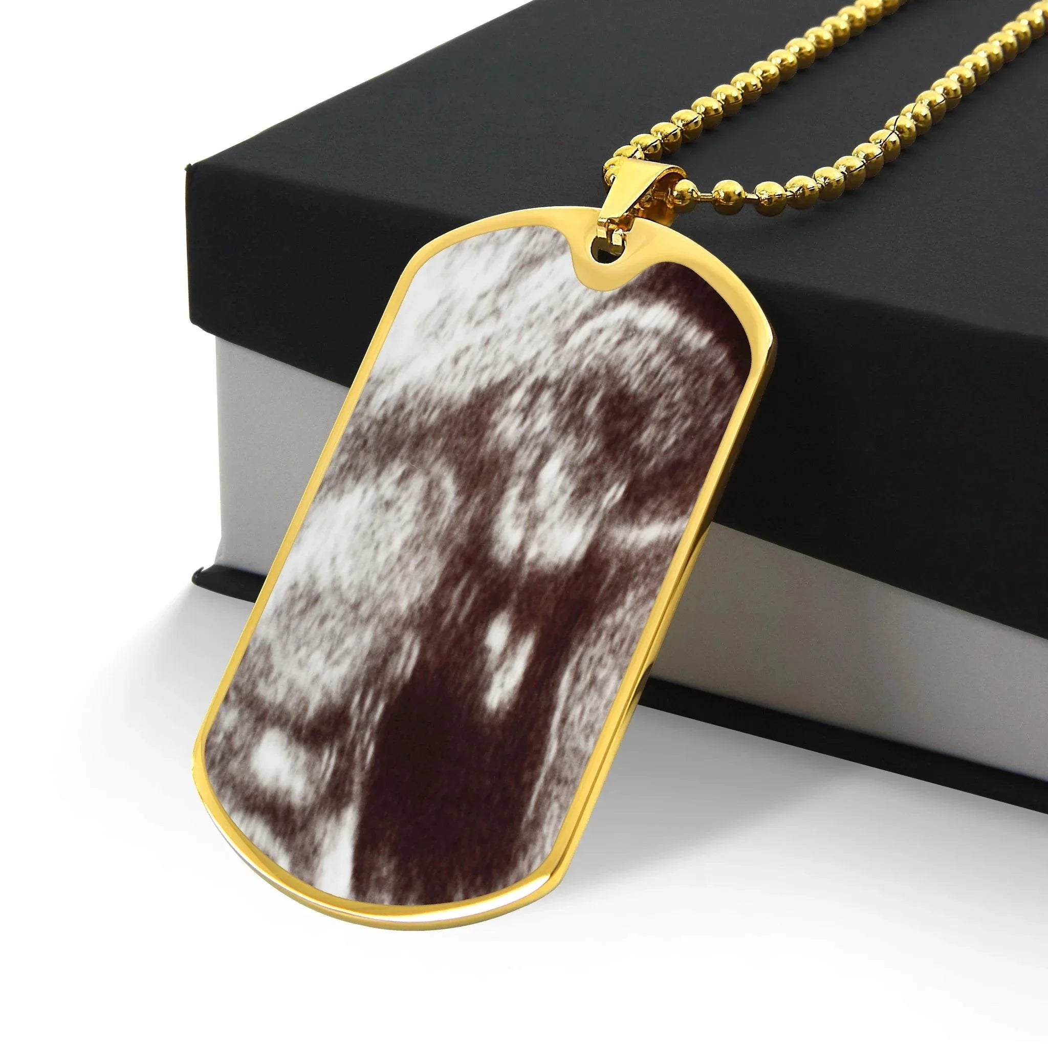 To My Daddy from the Bump Ultrasound Photo Upload Dog Tag Necklace