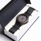 To My Father in Law Engraved Wooden Wristwatch