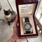 To My Father in Law from Daughter in Law - Openwork Watch