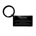 To My Fiance Gifts, Never give up no matter what, Inspirational Fiance Keychain, Encouragement Birthday Christmas Unique Gifts For Fiance