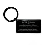 To My Grandma Gifts, Never give up no matter what, Inspirational Grandma Keychain, Encouragement Birthday Christmas Unique Gifts For Grandma