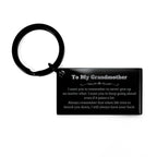 To My Grandmother Gifts, Never give up no matter what, Inspirational Grandmother Keychain, Encouragement Birthday Christmas Unique Gifts For Grandmother