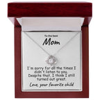 To My Mom For all the Times Love Knot Necklace
