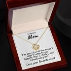 To My Mom For all the Times Love Knot Necklace