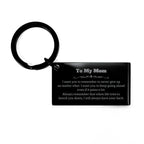 To My Mom Gifts, Never give up no matter what, Inspirational Mom Keychain, Encouragement Birthday Christmas Unique Gifts For Mom