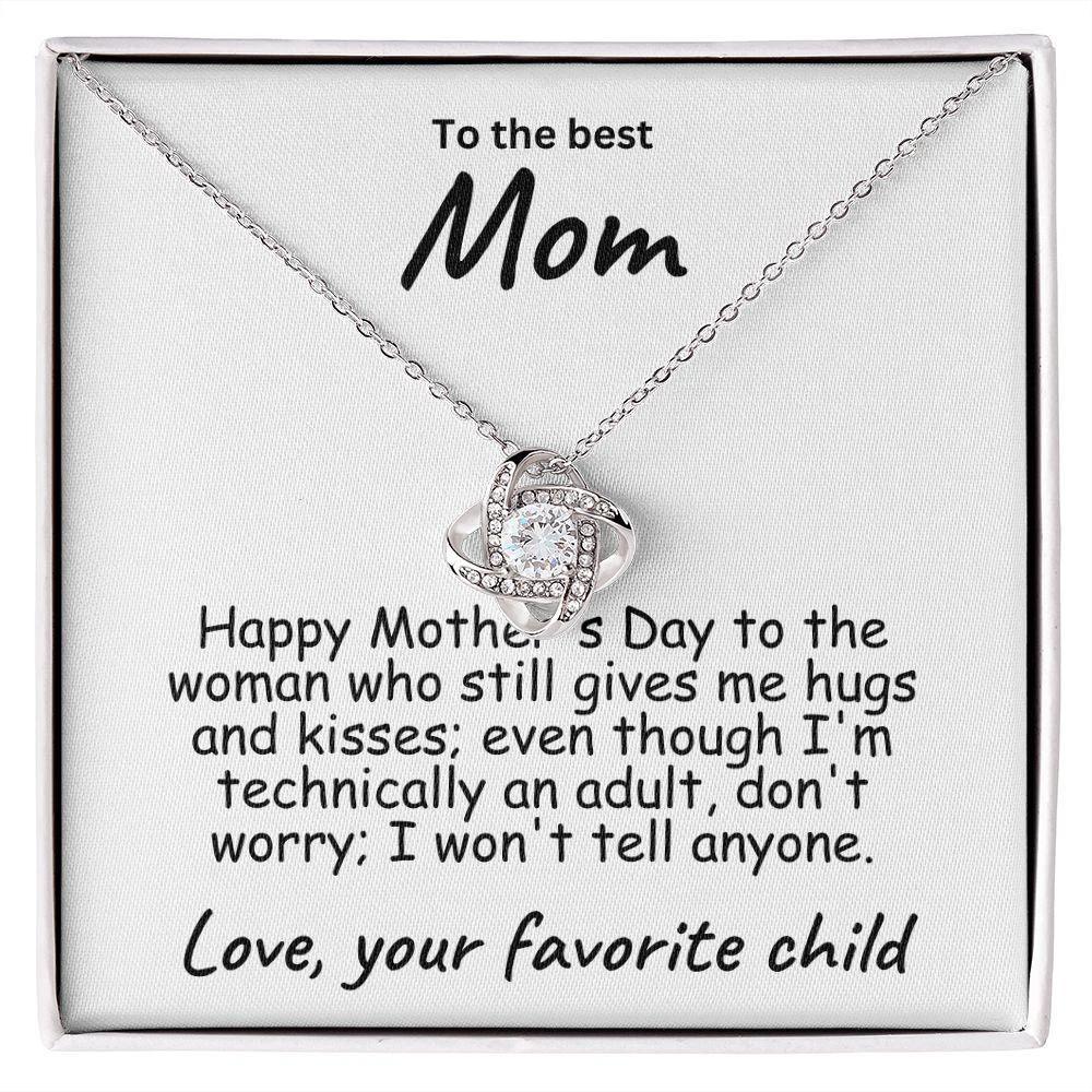 To My Mom Happy Mother's Day Love Knot Necklace