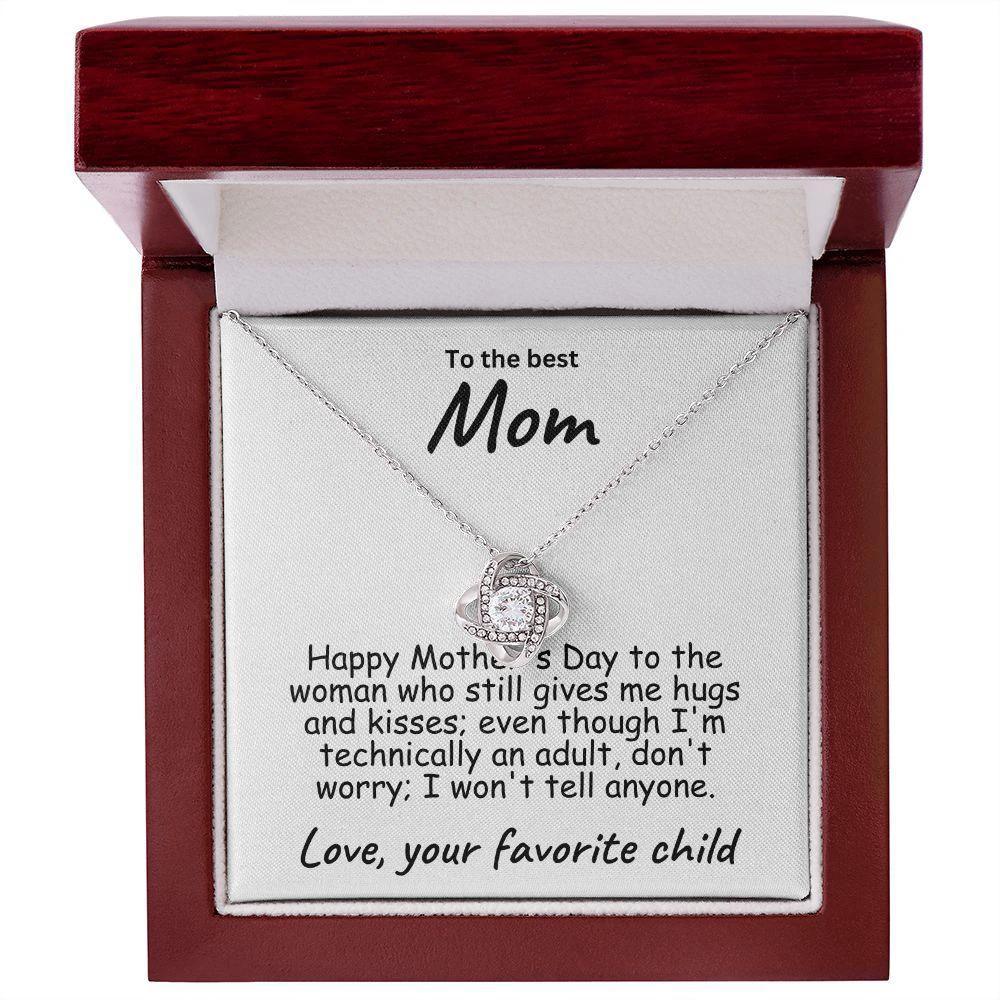 To My Mom Happy Mother's Day Love Knot Necklace