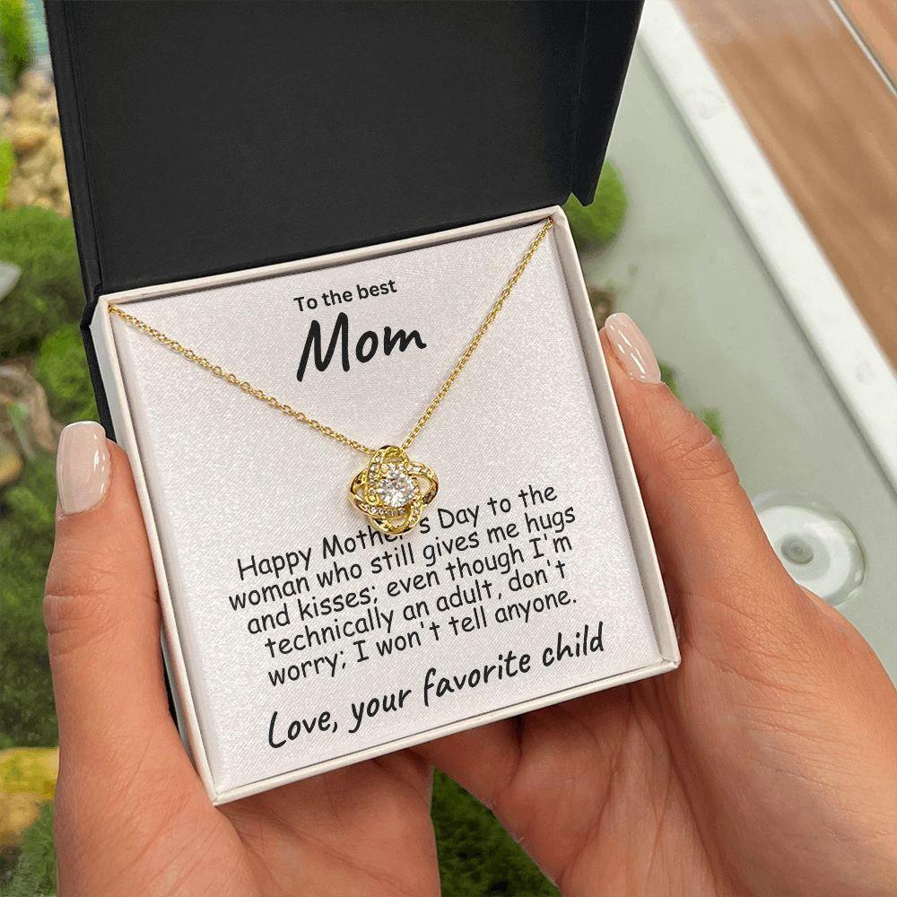 To My Mom Happy Mother's Day Love Knot Necklace