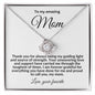 To My Mom My Guiding Light Love Knot Necklace - Mallard Moon Gift Shop