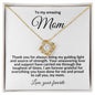 To My Mom My Guiding Light Love Knot Necklace - Mallard Moon Gift Shop