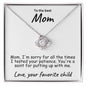 To My Mom Testing your Patience Love Knot Necklace - Mallard Moon Gift Shop