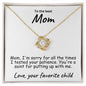To My Mom Testing your Patience Love Knot Necklace - Mallard Moon Gift Shop