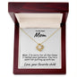 To My Mom Testing your Patience Love Knot Necklace - Mallard Moon Gift Shop