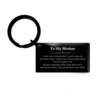 To My Mother Gifts, Never give up no matter what, Inspirational Mother Keychain, Encouragement Birthday Christmas Unique Gifts For Mother