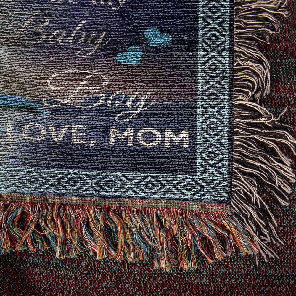 To My Son - You Will Always Be My Baby Boy Wolf and Cub Heirloom Woven Blanket