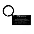 To My Stepmom Gifts, Never give up no matter what, Inspirational Stepmom Keychain, Encouragement Birthday Christmas Unique Gifts For Stepmom