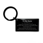 To My Uncle Gifts, Never give up no matter what, Inspirational Uncle Keychain, Encouragement Birthday Christmas Unique Gifts For Uncle
