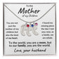 To the Mother of my Children Baby Feet Engraved Charms with Birthstone Necklace - Mallard Moon Gift Shop