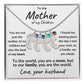 To the Mother of my Children Baby Feet Engraved Charms with Birthstone Necklace - Mallard Moon Gift Shop