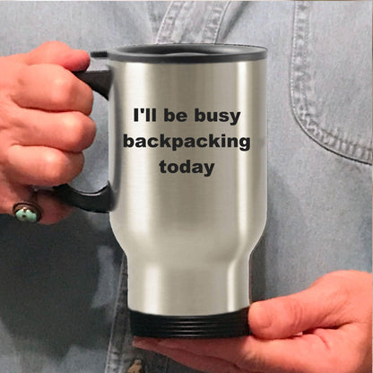 Funny Backpacking Ceramic Coffee Mug - Mallard Moon Gift Shop