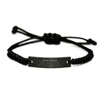 Uncle Gifts, To My Uncle Remember, you will never lose. You will either WIN or LEARN, Keepsake Black Rope Bracelet For Uncle Engraved, Birthday Christmas Gifts Ideas For Uncle X-mas Gifts