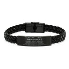 Uncle Gifts, To My Uncle Remember, you will never lose. You will either WIN or LEARN, Keepsake Braided Leather Bracelet For Uncle Engraved, Birthday Christmas Gifts Ideas For Uncle X-mas Gifts