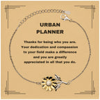 Urban PlannerSunflower Bracelet - Thanks for being who you are - Birthday Christmas Jewelry Gifts Coworkers Colleague Boss