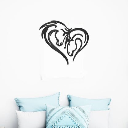 Horse Love Steel Wall Sign - Mallard Moon Gift Shop