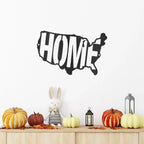 USA Home Indoor Outdoor Steel Wall Sign