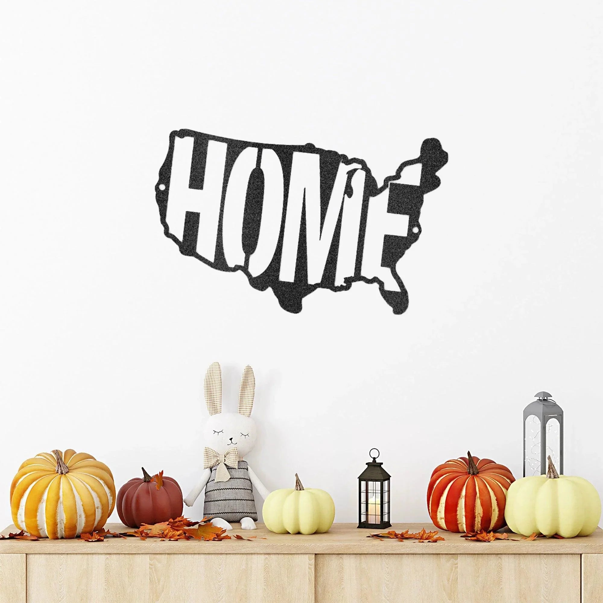 USA Home Indoor Outdoor Steel Wall Sign