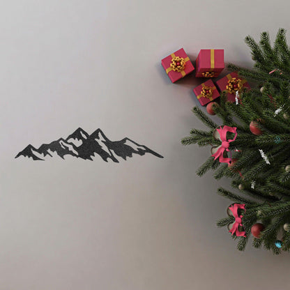 Mountain Ridge Indoor Outdoor Steel Wall Sign Art - Mallard Moon Gift Shop