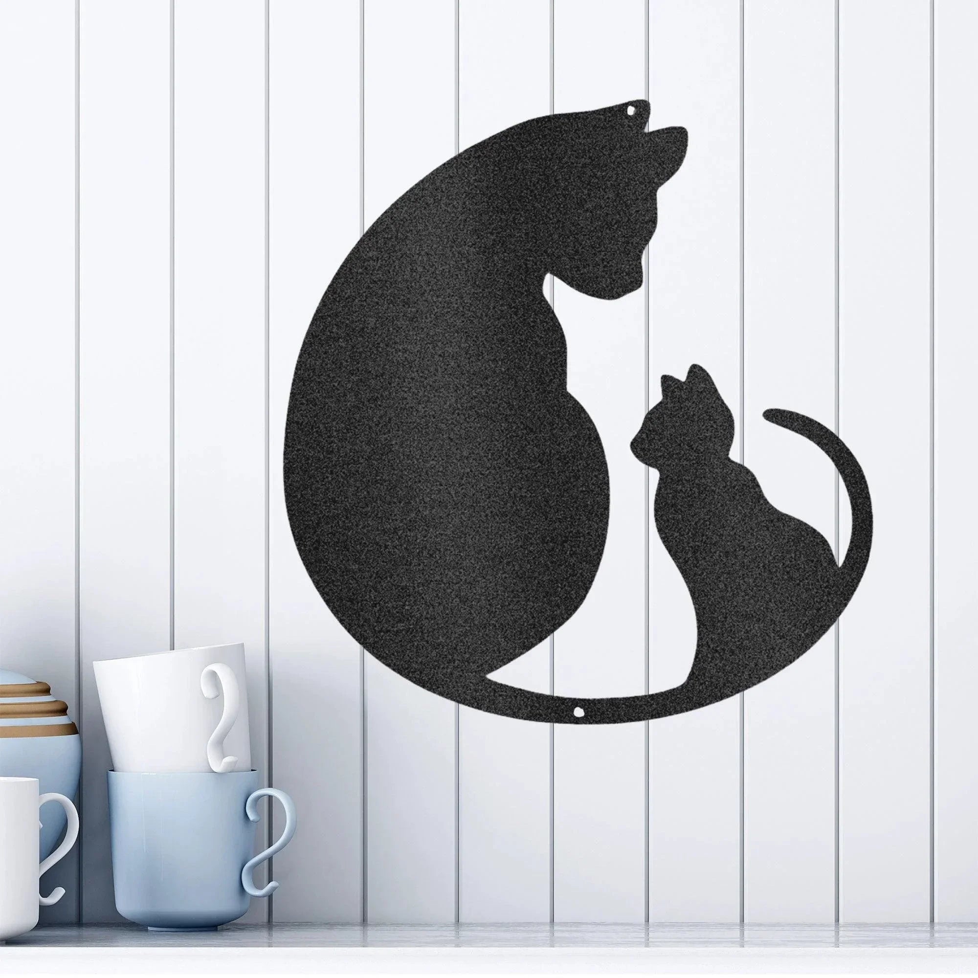 Cat Lover Indoor Outdoor Steel Wall Sign Art