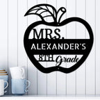 Teacher Appreciation Personalized Classroom Metal Art Wall Sign