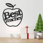 Best Teacher Apple Indoor Outdoor Steel Wall Sign
