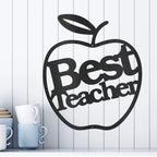 Best Teacher Apple Indoor Outdoor Steel Wall Sign