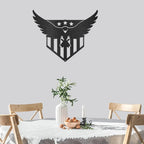 Swooping Eagle Patriotic Indoor Outdoor Steel Wall Sign