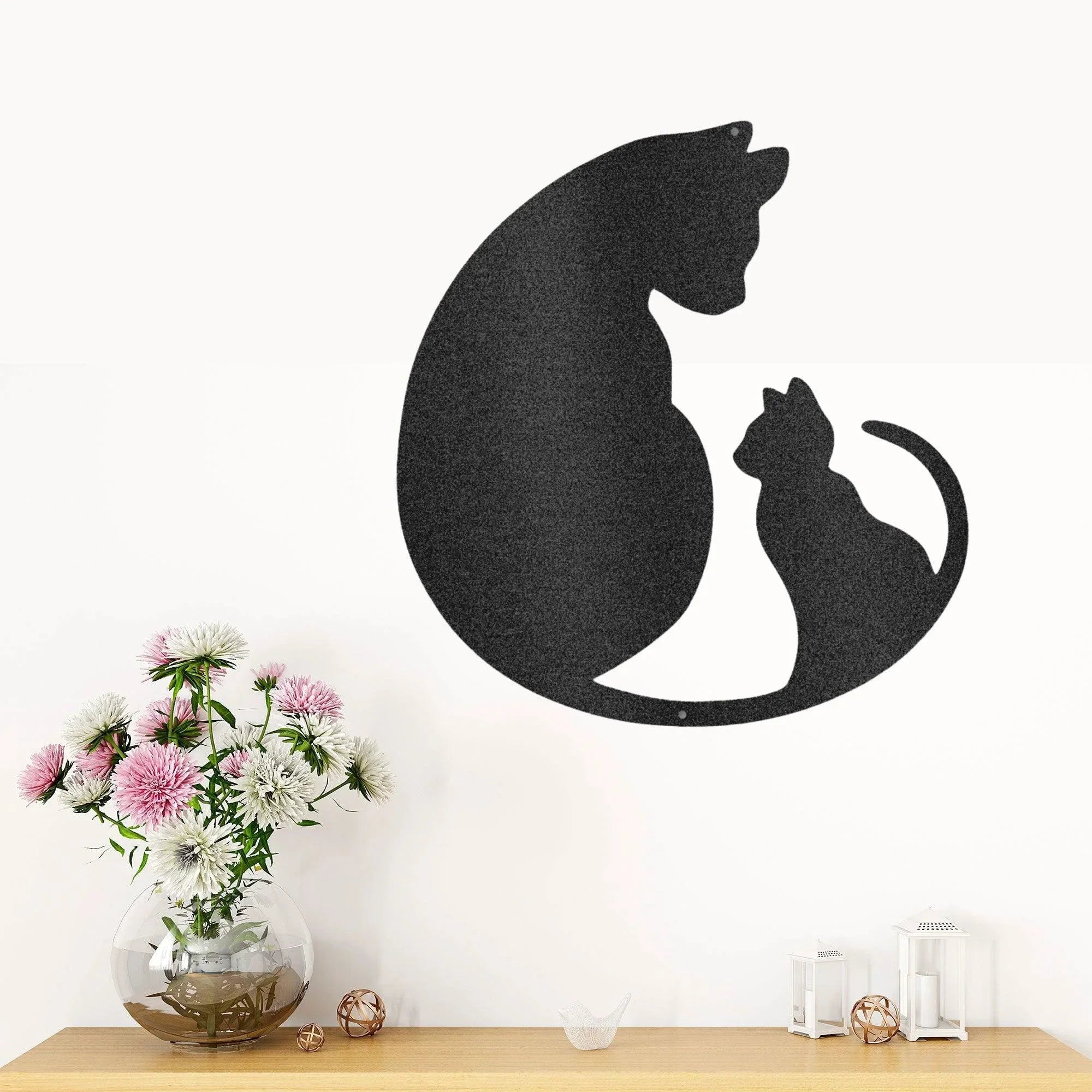 Cat Lover Indoor Outdoor Steel Wall Sign Art