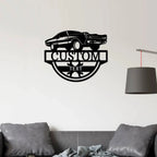 Timeless Car Custom Name Metal Wall Art
