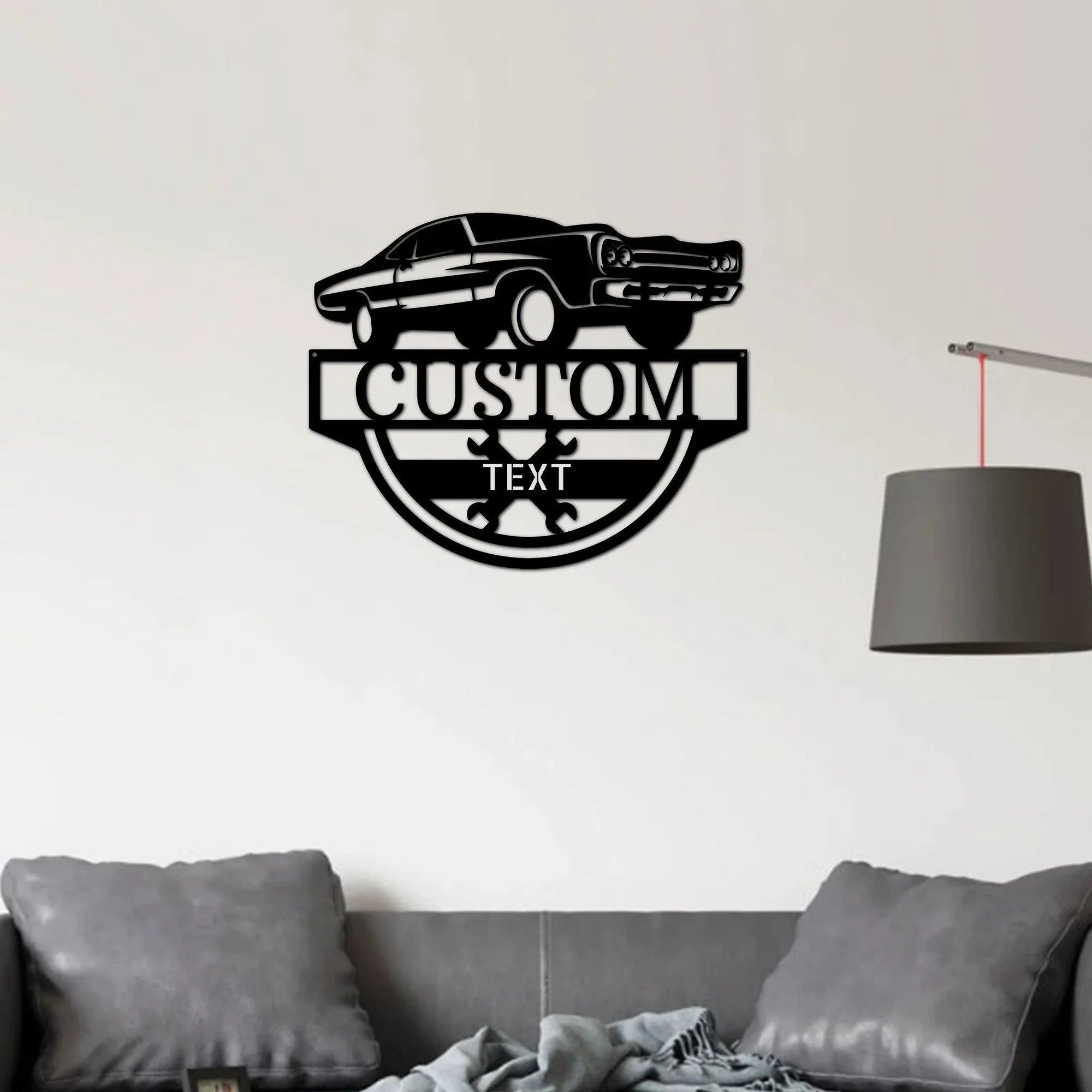 Timeless Car Custom Name Metal Wall Art