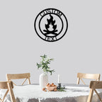 Campfire Custom Monogram Indoor Outdoor Steel Wall Sign Metal Art Home Décor