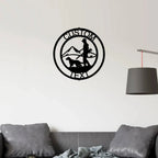 The Hunter Personalized Monogram Indoor Outdoor Steel Wall Sign