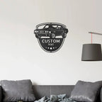 Classic Sports Car Shop Personalized Indoor Outdoor Steel Wall Sign