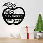 Teacher Appreciation Personalized Classroom Metal Art Wall Sign