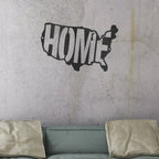 USA Home Indoor Outdoor Steel Wall Sign