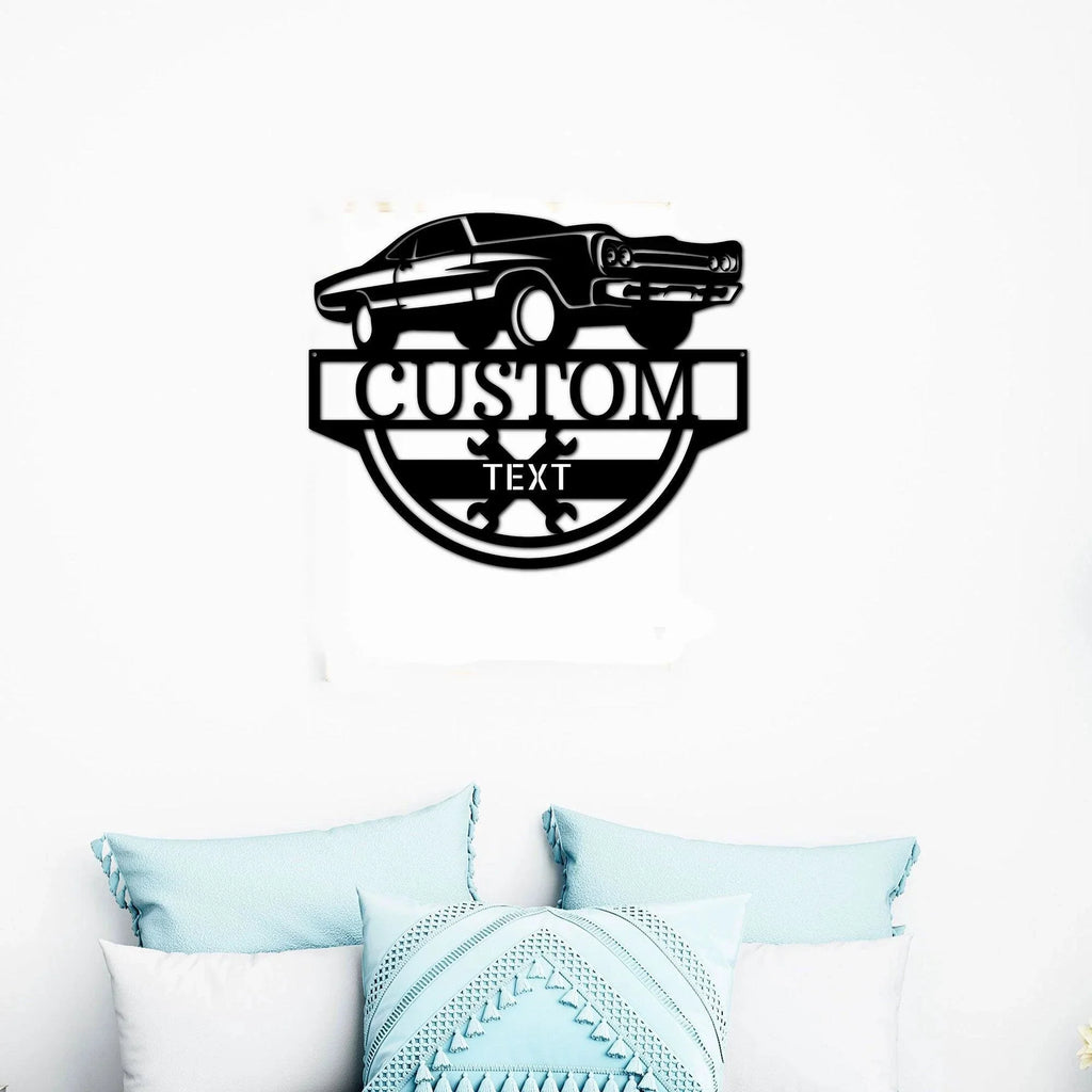 Timeless Car Custom Name Metal Wall Art