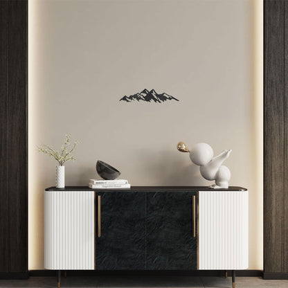 Mountain Ridge Indoor Outdoor Steel Wall Sign Art - Mallard Moon Gift Shop
