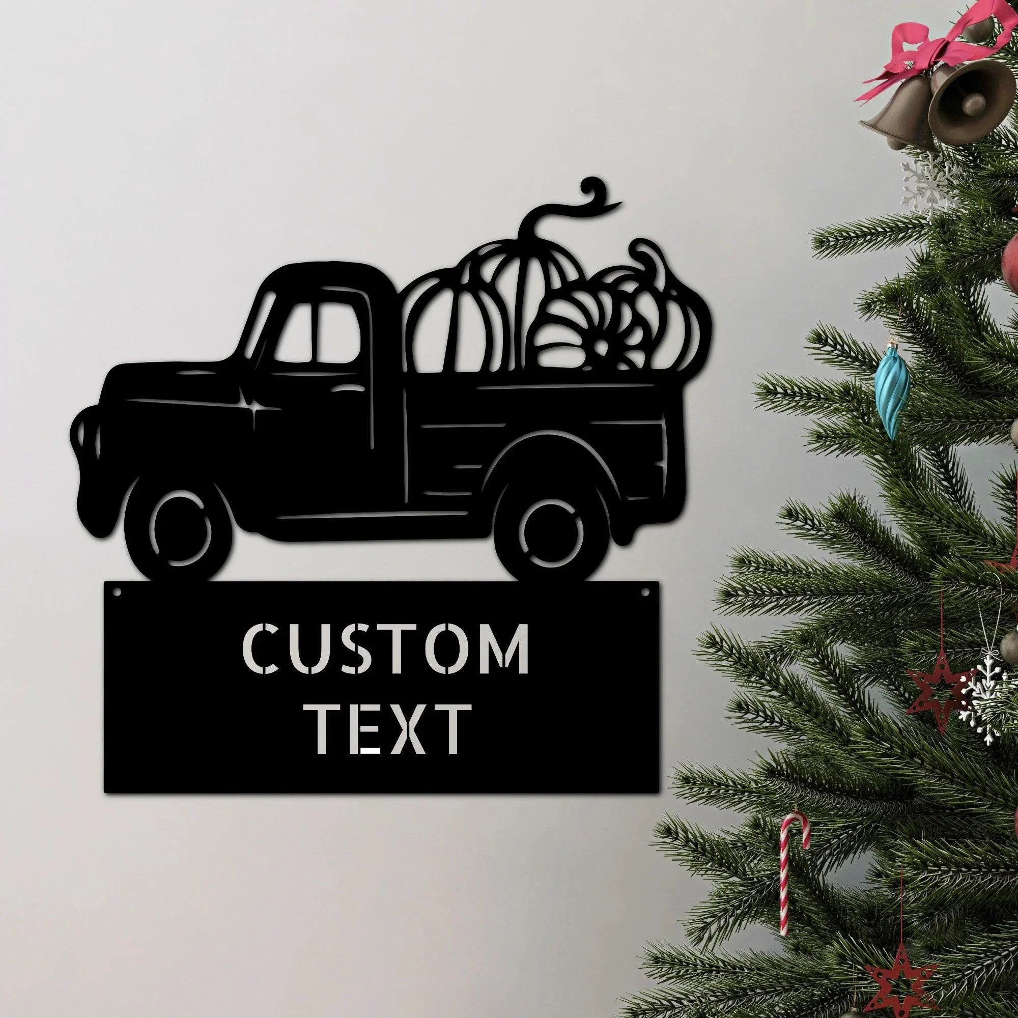 Country Truck Custom Monogram Indoor Outdoor Steel Wall Sign
