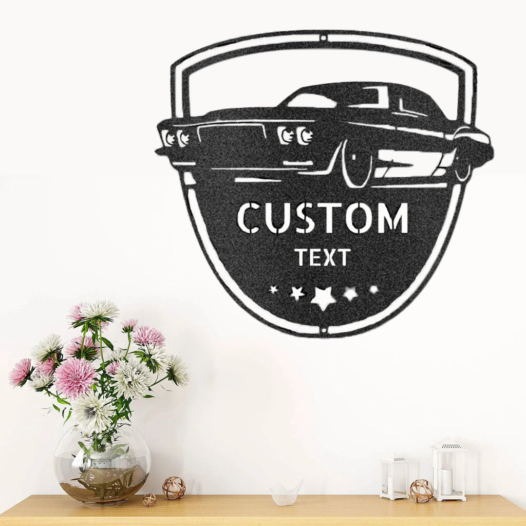 Classic Car Restoration Master Custom Name Indoor Outdoor Steel Wall Sign
