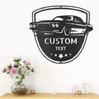 Classic Car Restoration Master Custom Name Indoor Outdoor Steel Wall Sign