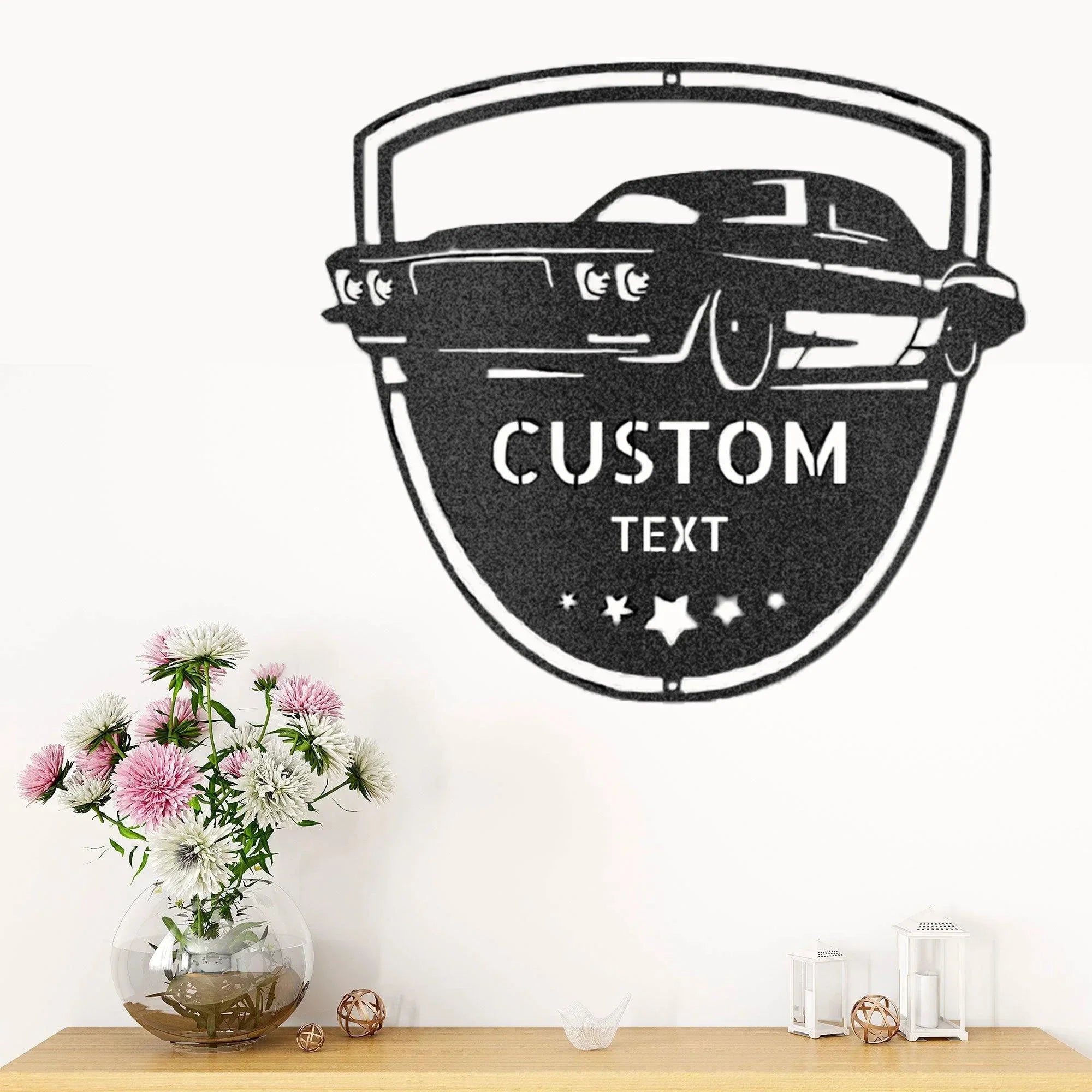 Classic Car Restoration Master Custom Name Indoor Outdoor Steel Wall Sign
